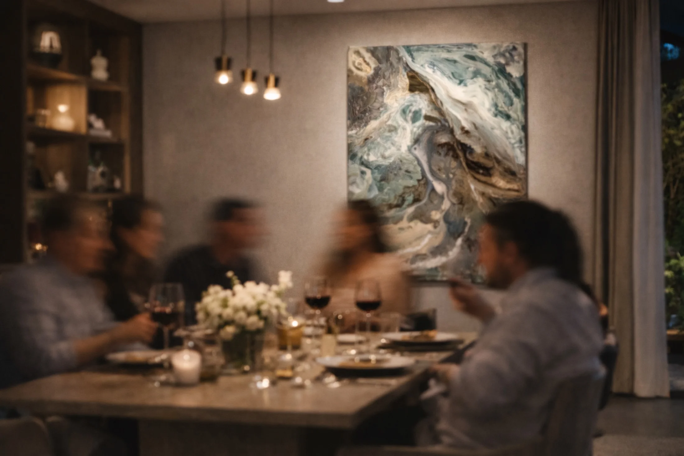 Artwork in a designed space